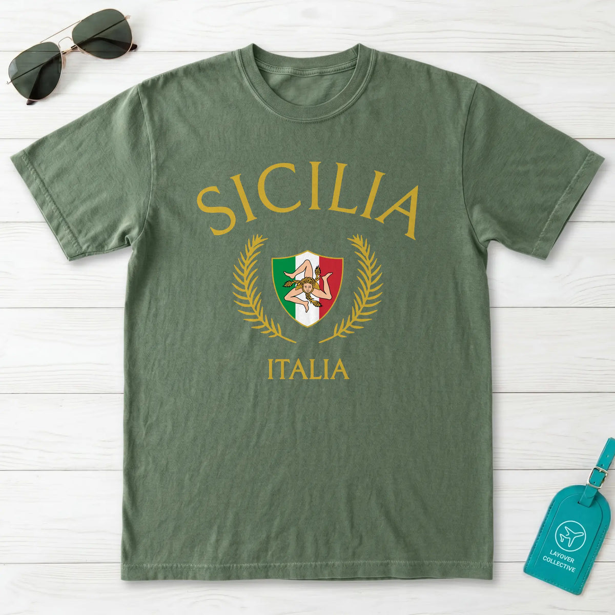 Sicilia Italia Emblem T-Shirt
