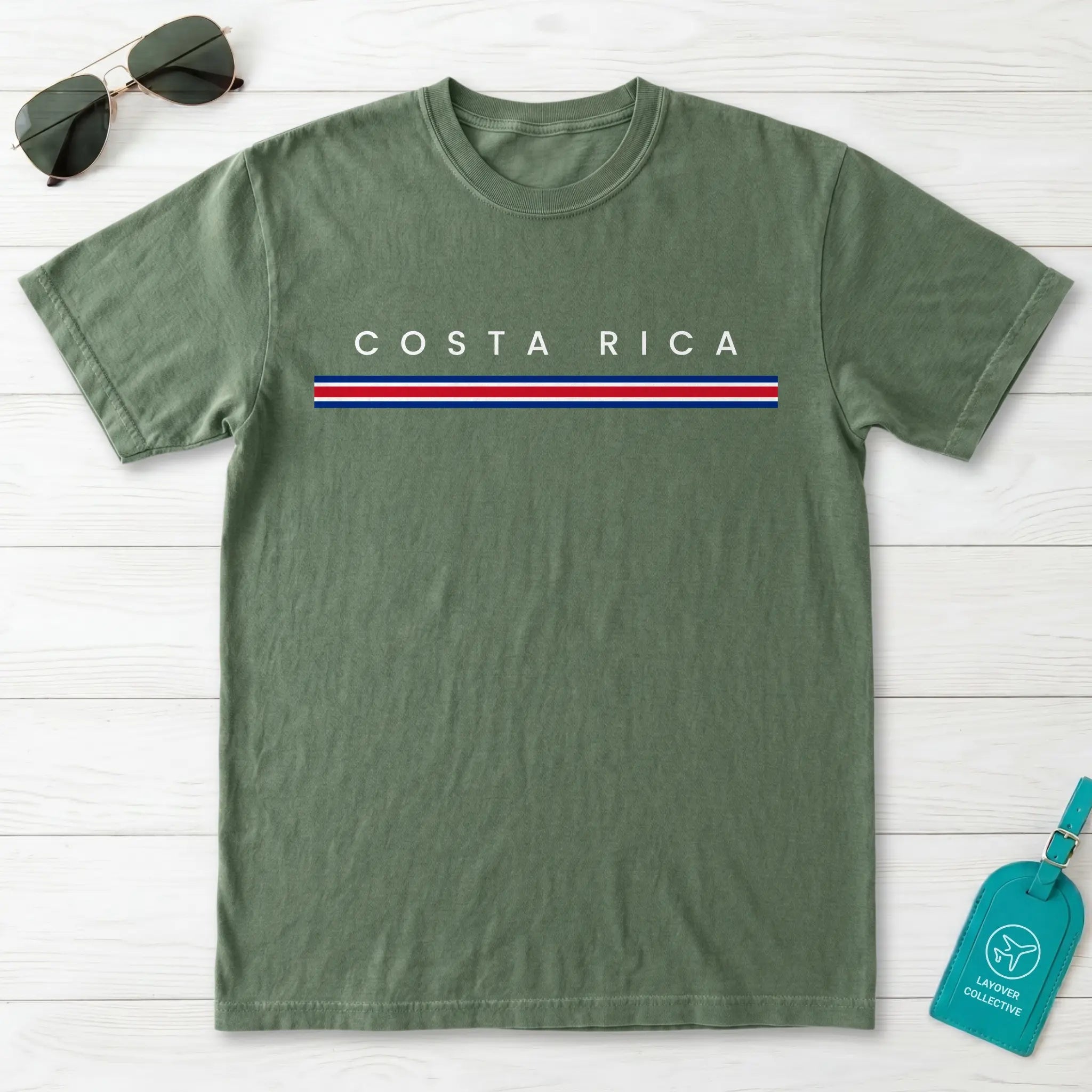 Costa Rica Flagline T-Shirt