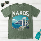 Naxos Greece Vintage Travel Poster T-Shirt