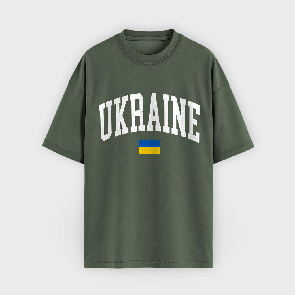 Ukraine Collegiate Flag T-Shirt