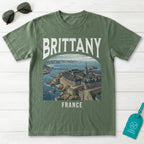 Brittany France Vintage Travel Poster T-Shirt