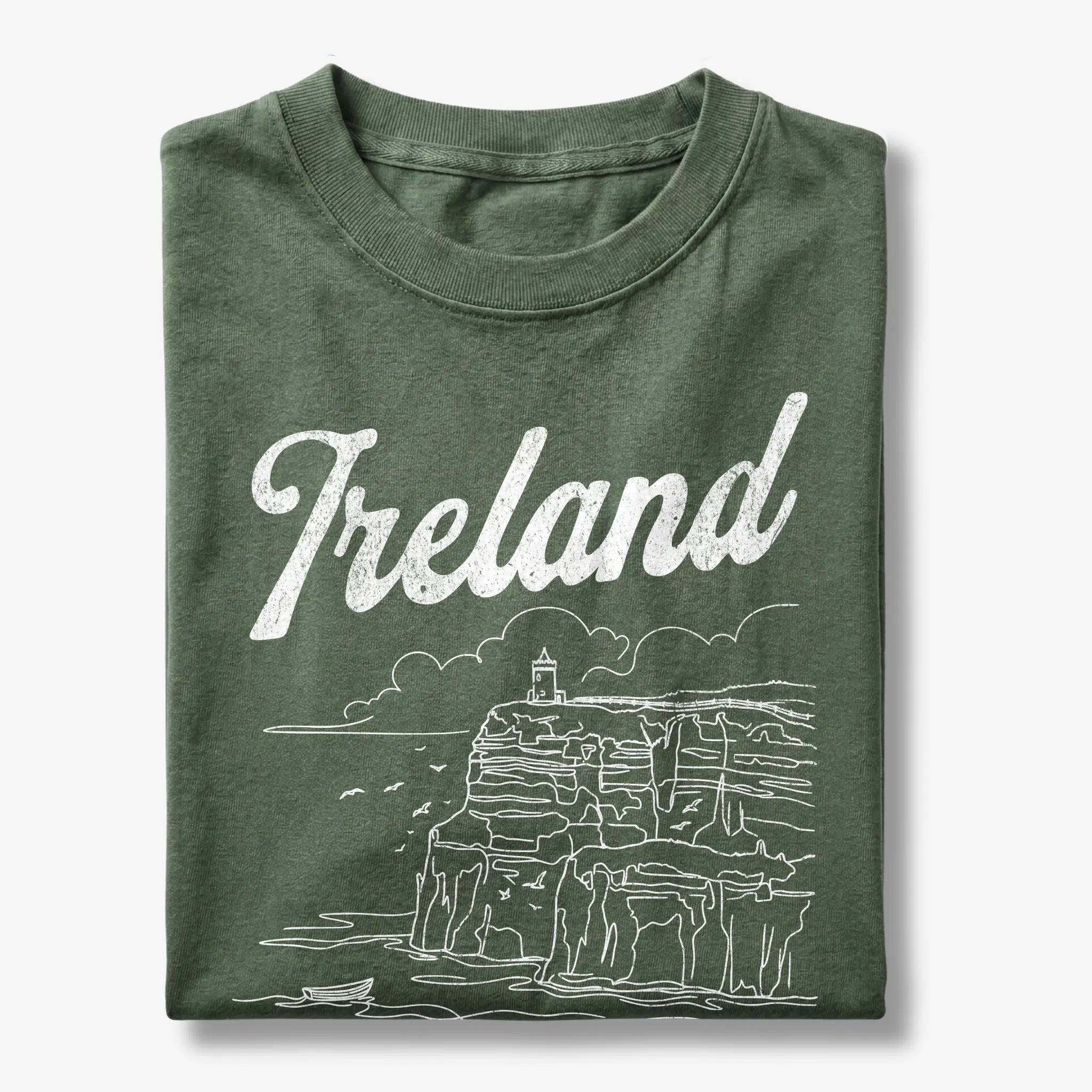 Ireland Cliffs of Moher Line Art T-Shirt