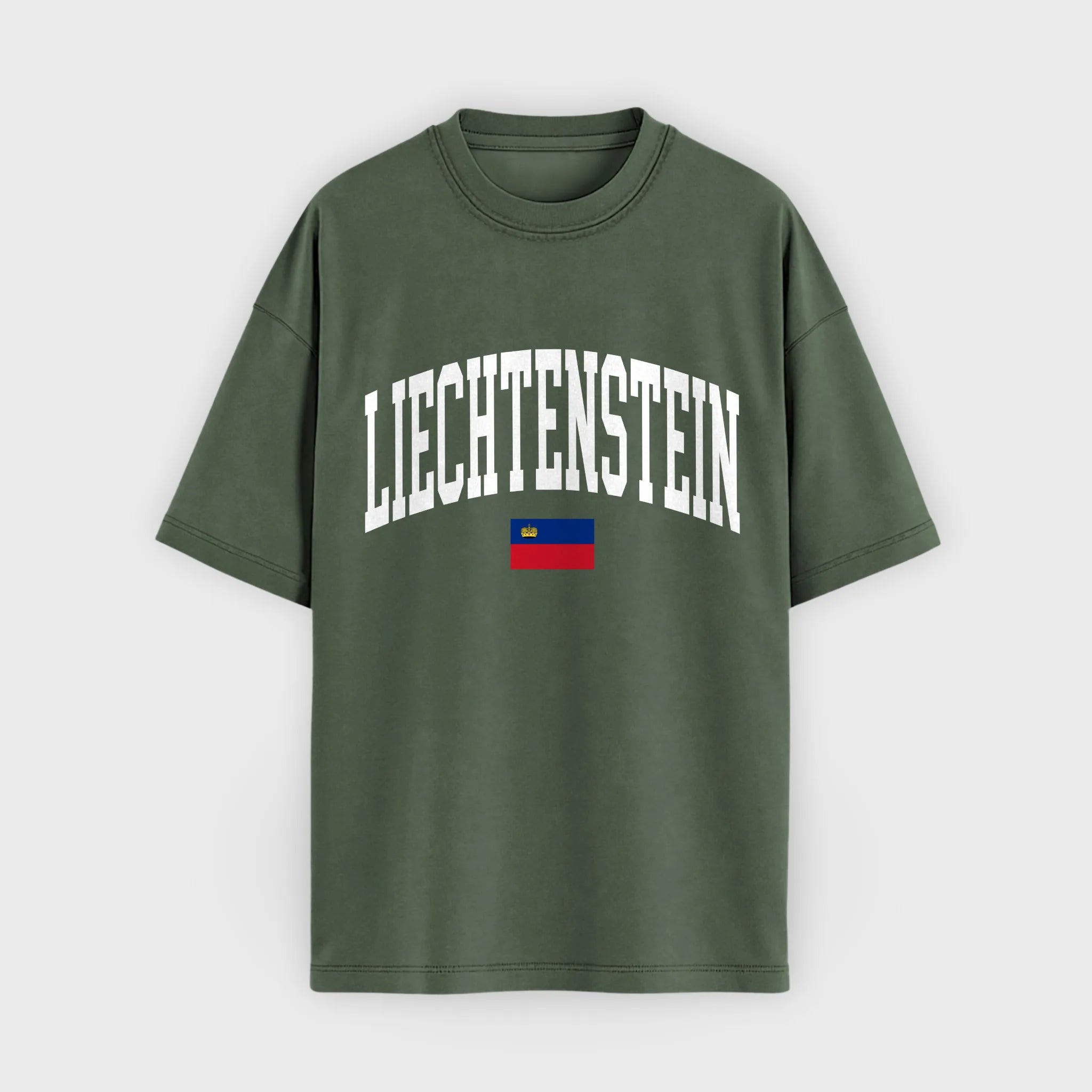 Liechtenstein Collegiate Flag T-Shirt