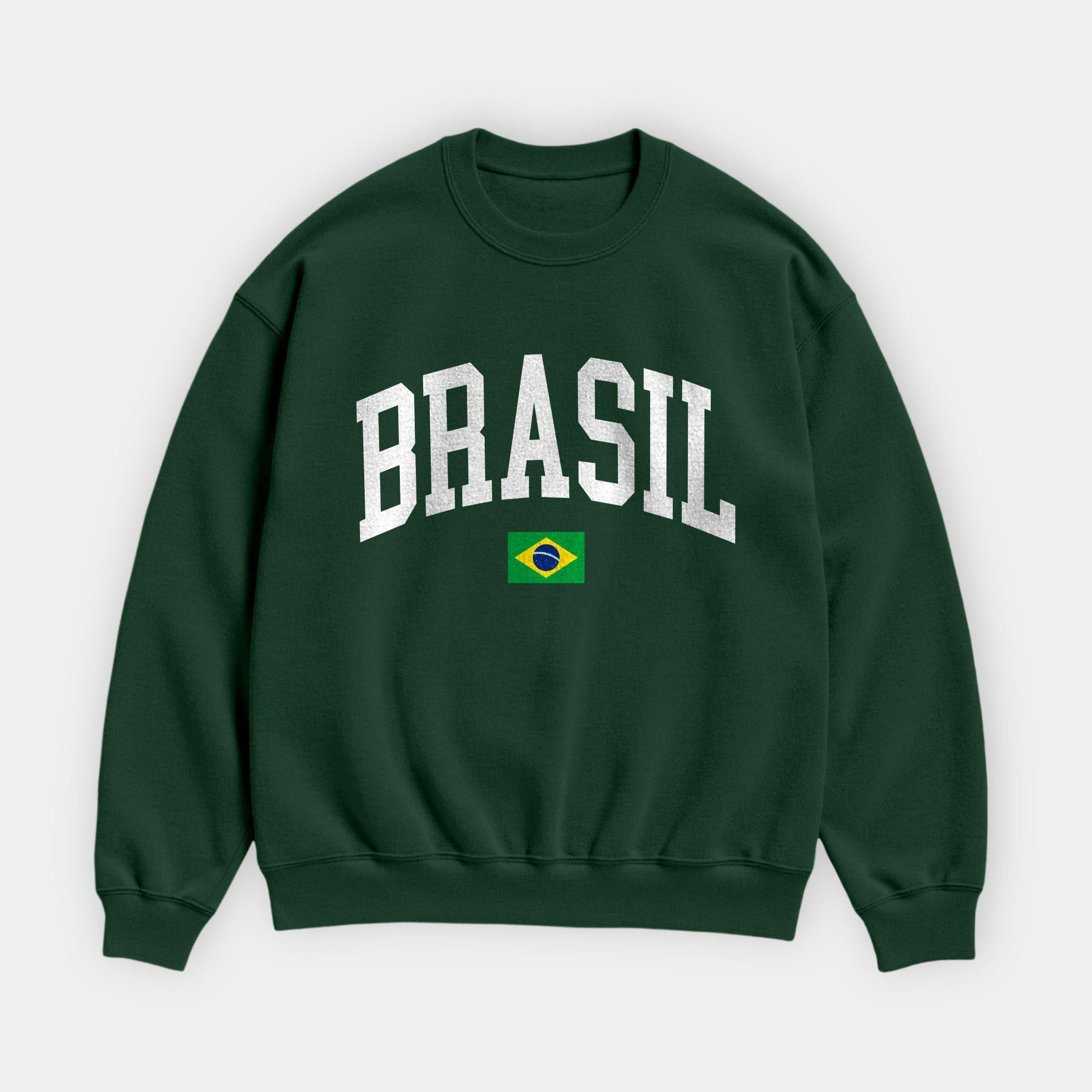 Brasil Collegiate Flag Sweatshirt