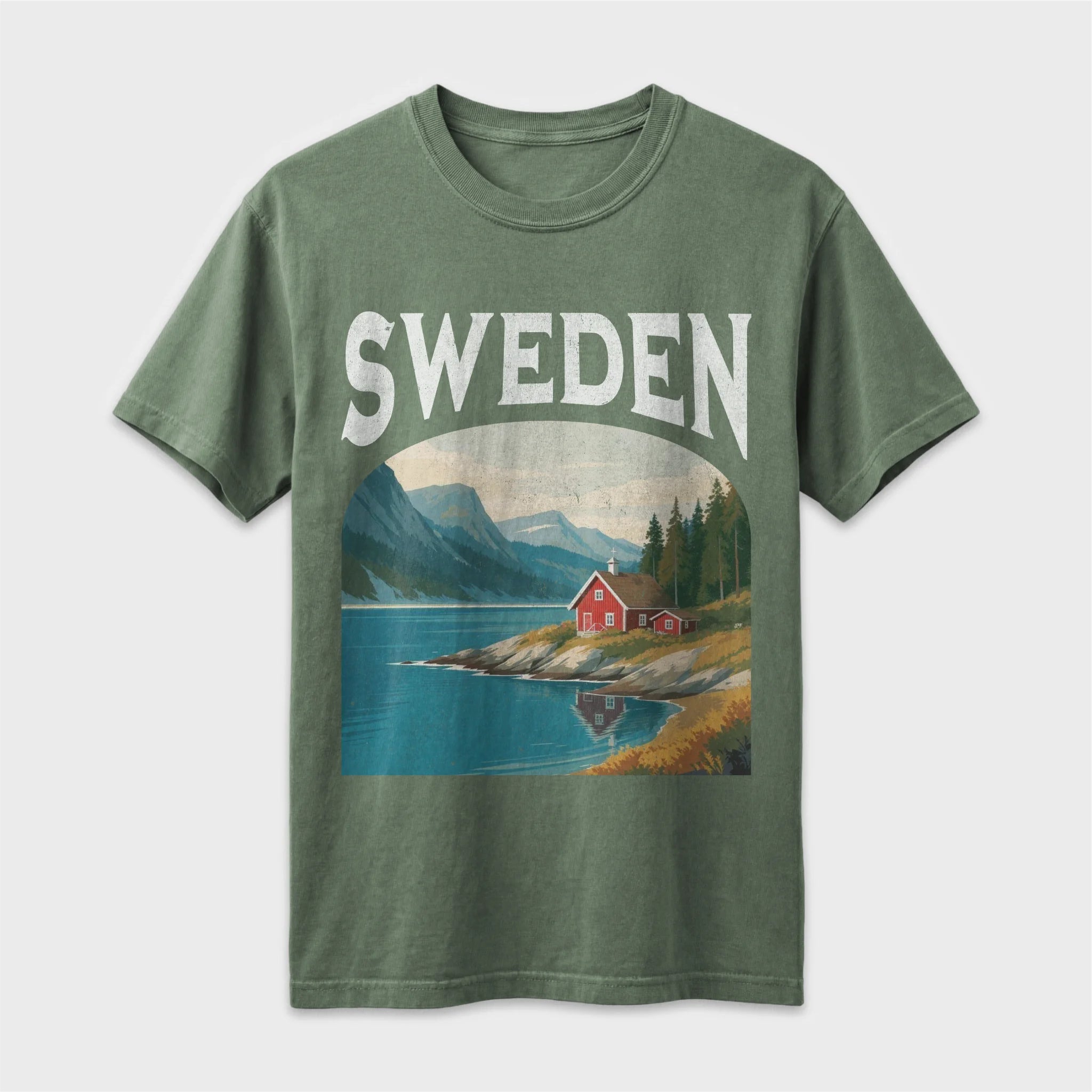 Sweden Vintage Travel Poster T-Shirt