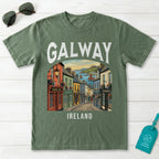 Galway Vintage Travel Poster T-Shirt