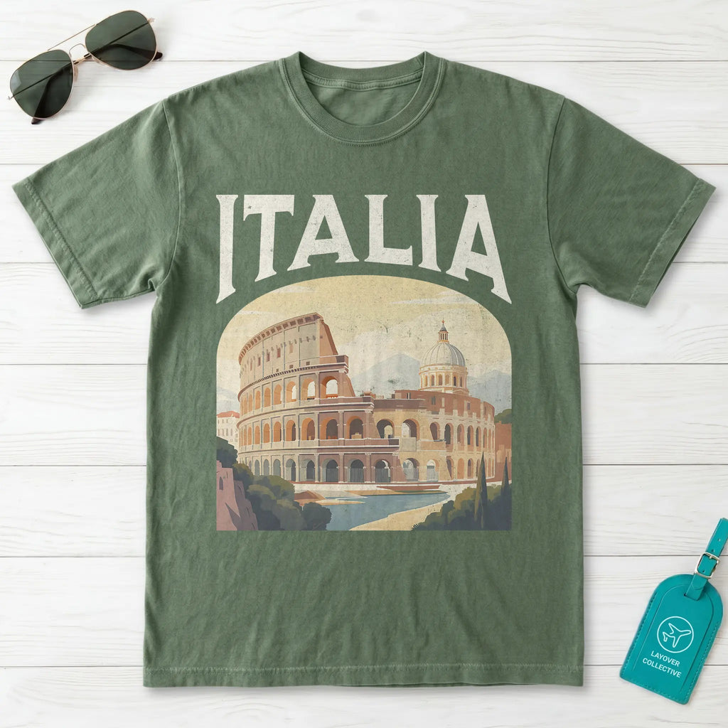 Italia Vintage Travel Poster T-Shirt