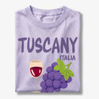 Tuscany Italy Terra del Vino Wine and Grapes Graphic T-Shirt