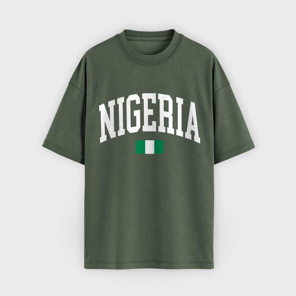 Nigeria Collegiate Flag T-Shirt