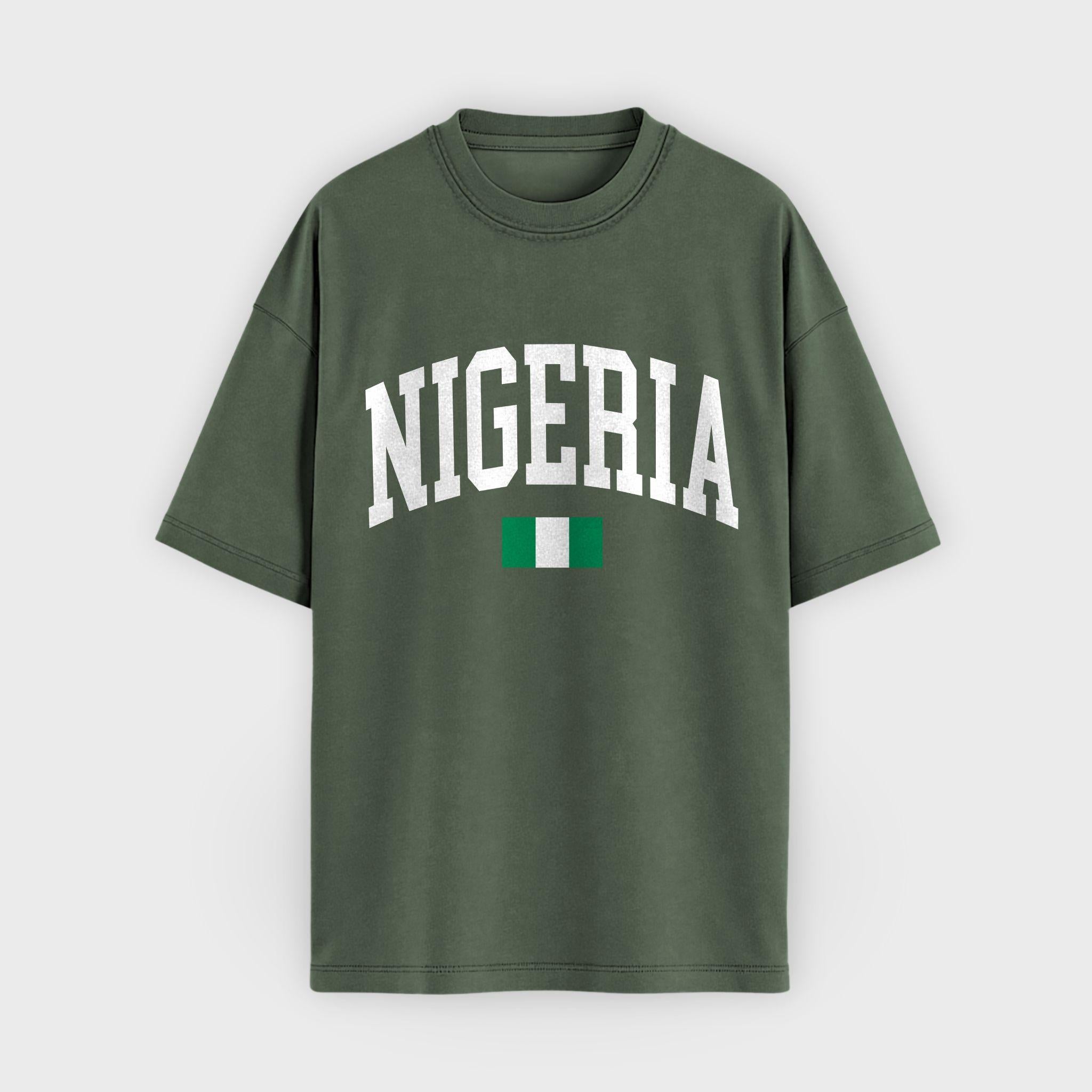 Nigeria Collegiate Flag T-Shirt