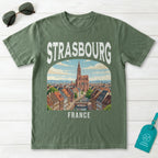 Strasbourg France Vintage Travel Poster T-Shirt