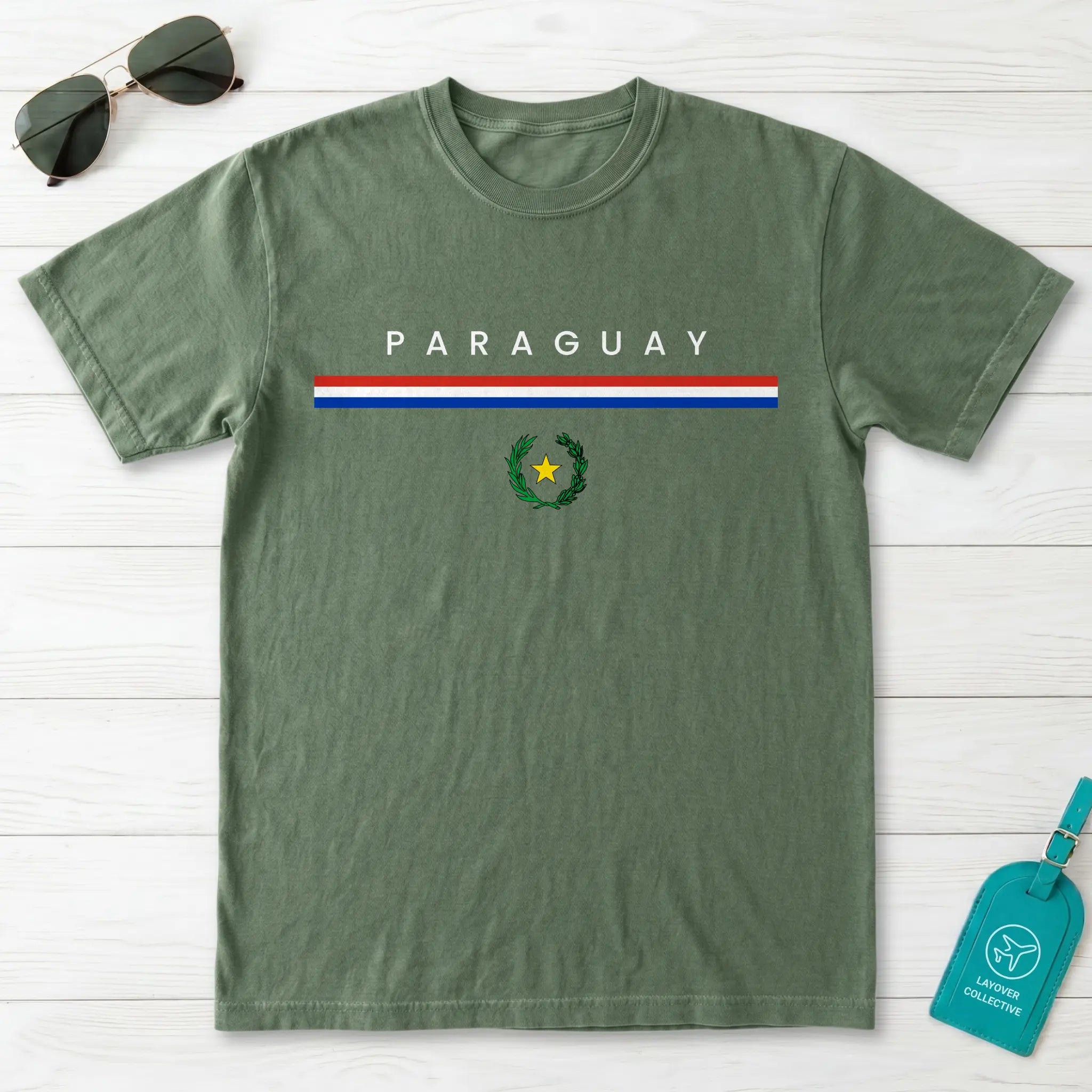 Paraguay Flagline T-Shirt