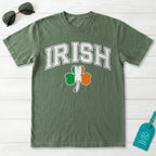 Irish Shamrock Flag Collegiate T-Shirt