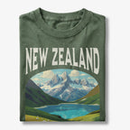New Zealand Vintage Travel Poster T-Shirt