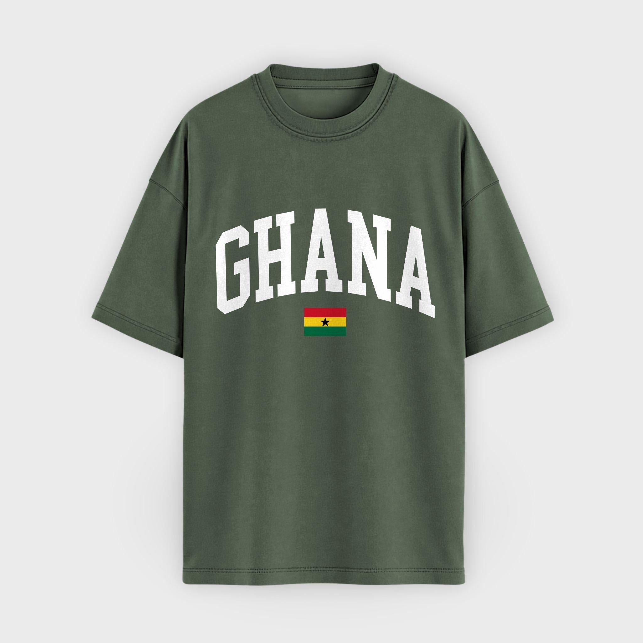 Ghana Collegiate Flag T-Shirt