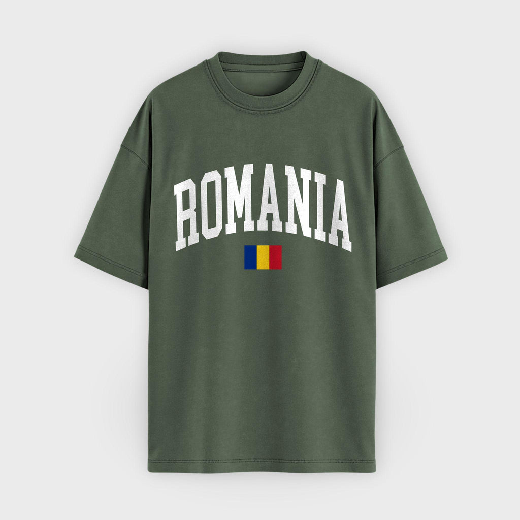 Romania Collegiate Flag T-Shirt