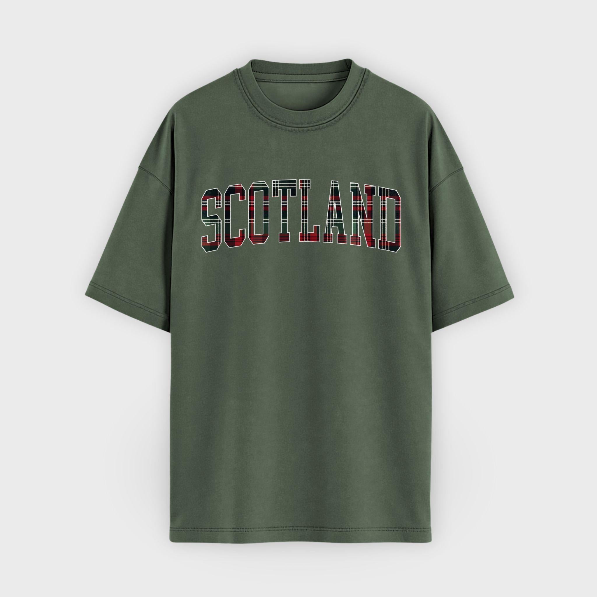 Scotland Tartan Letter T-Shirt
