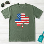 American Flag Shamrock T-Shirt