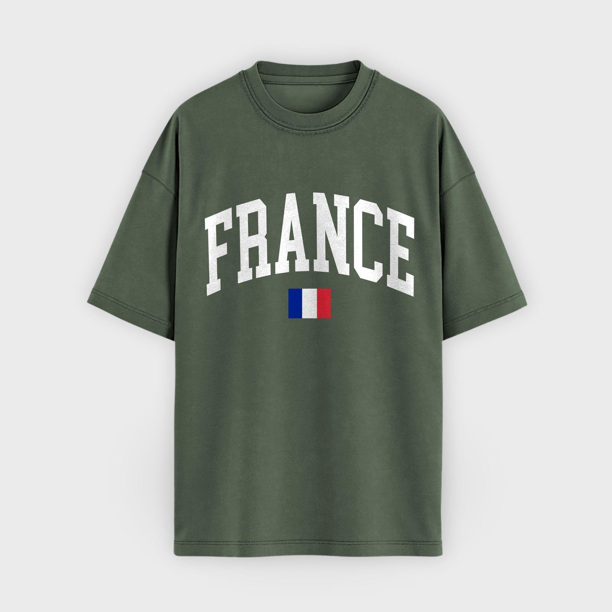 France Collegiate Flag T-Shirt