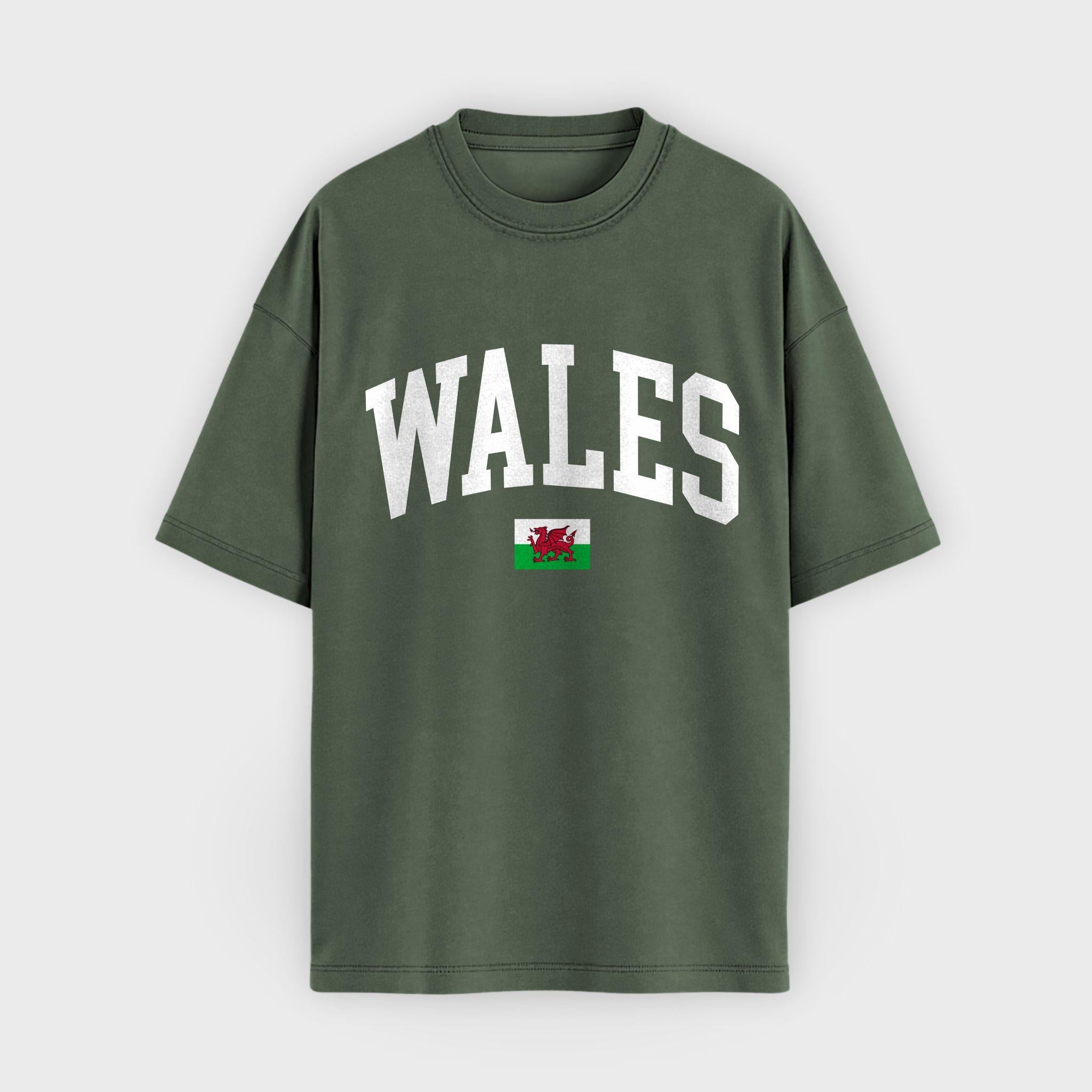 Wales Collegiate Flag T-Shirt