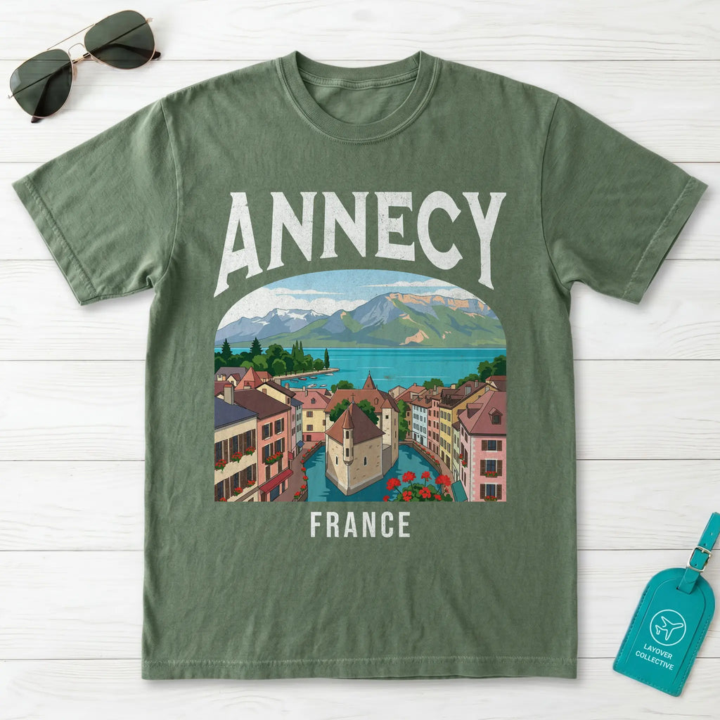 Annecy France Vintage Travel Poster T-Shirt