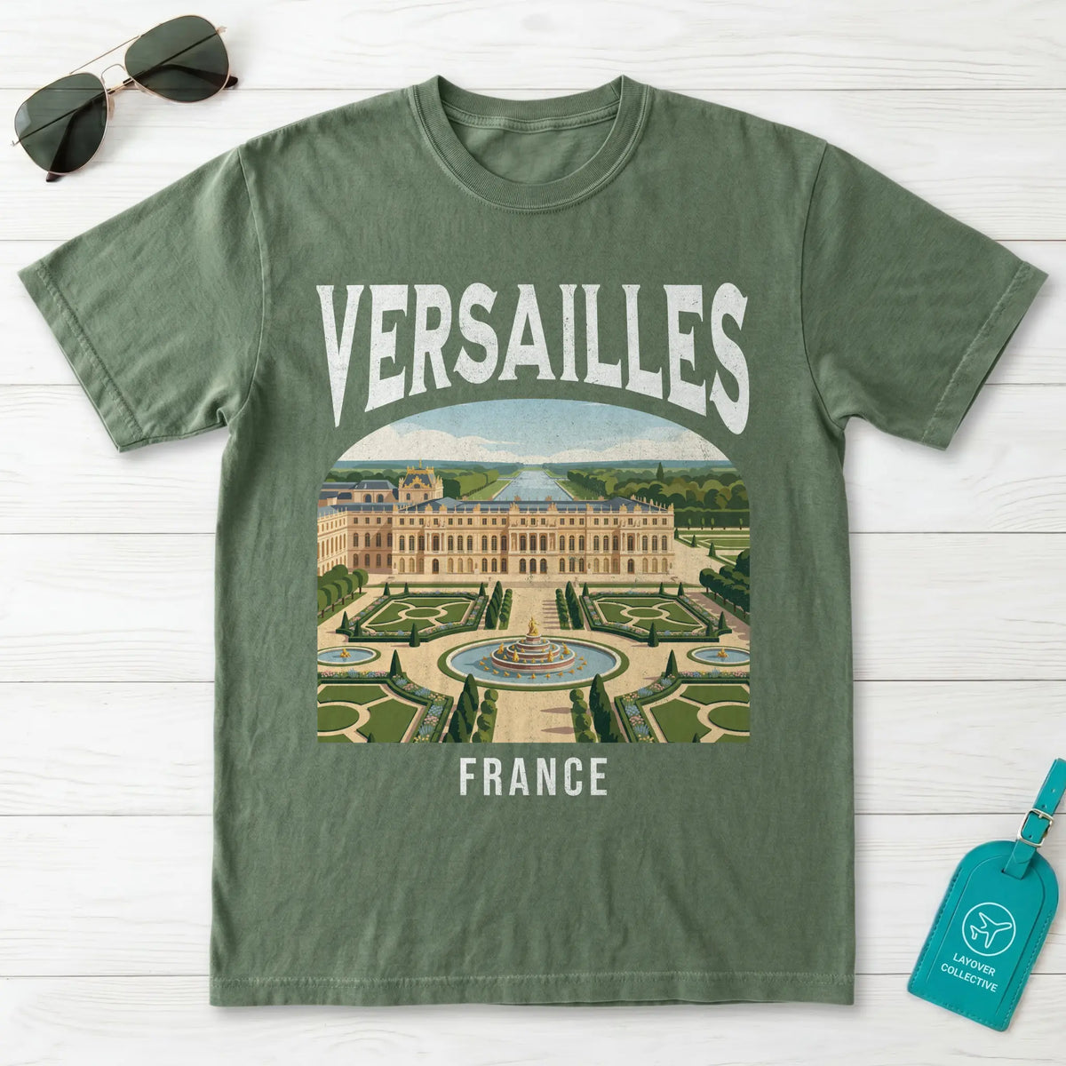 Versailles France Vintage Travel Poster T-Shirt
