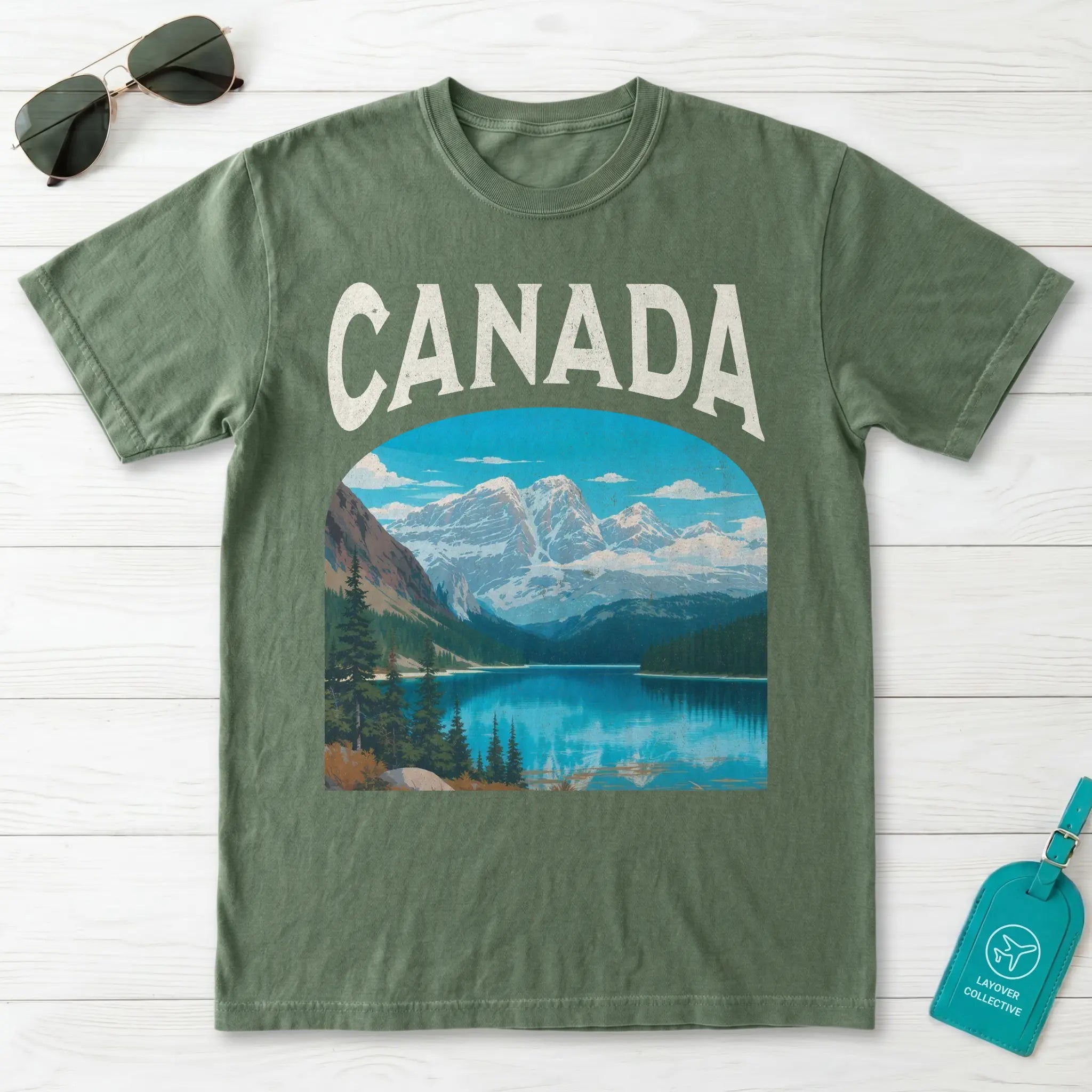 Canada Vintage Travel Poster T-Shirt