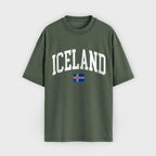 Iceland Collegiate Flag T-Shirt