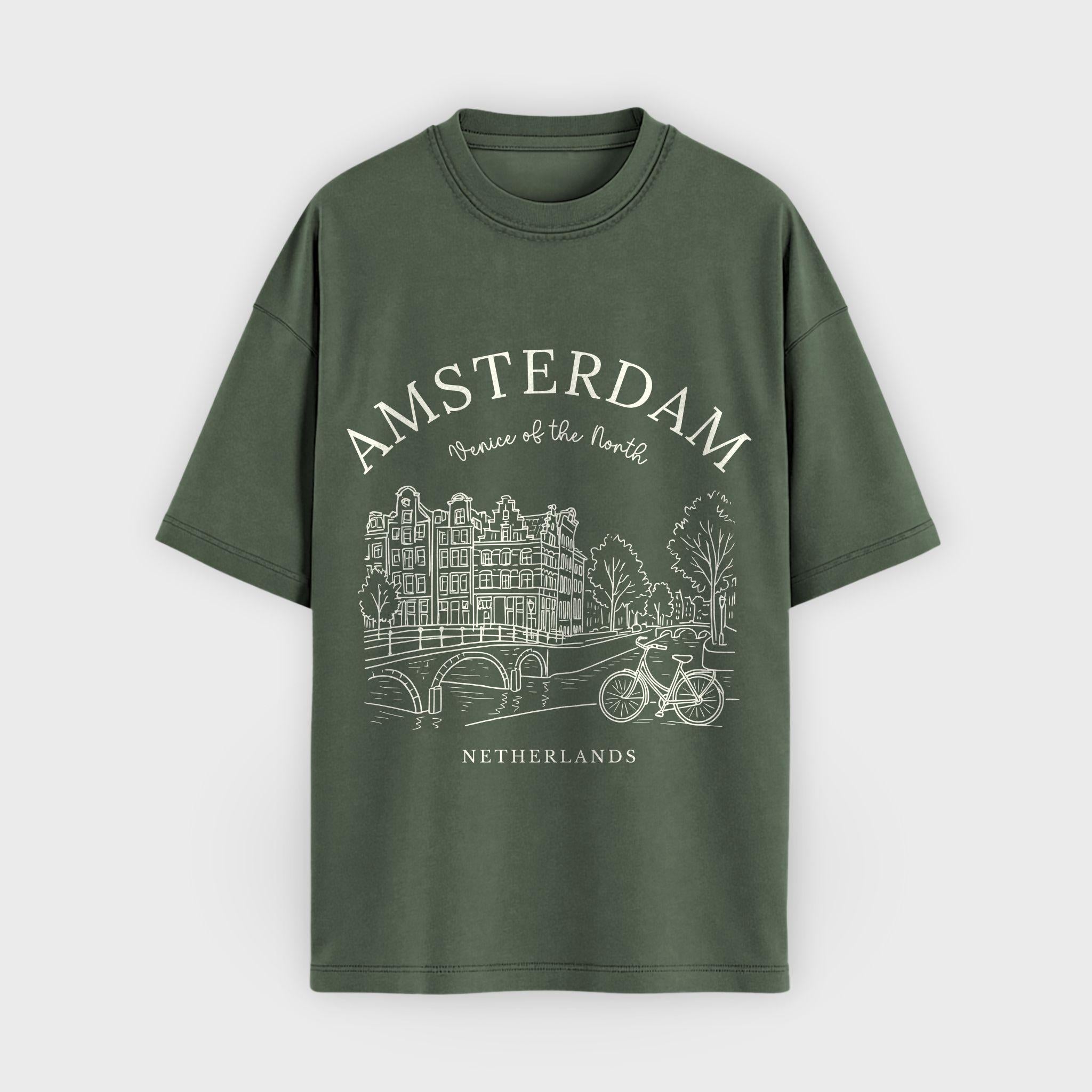 Amsterdam Vintage Sketch T-Shirt