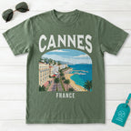 Cannes France Vintage Travel Poster T-Shirt