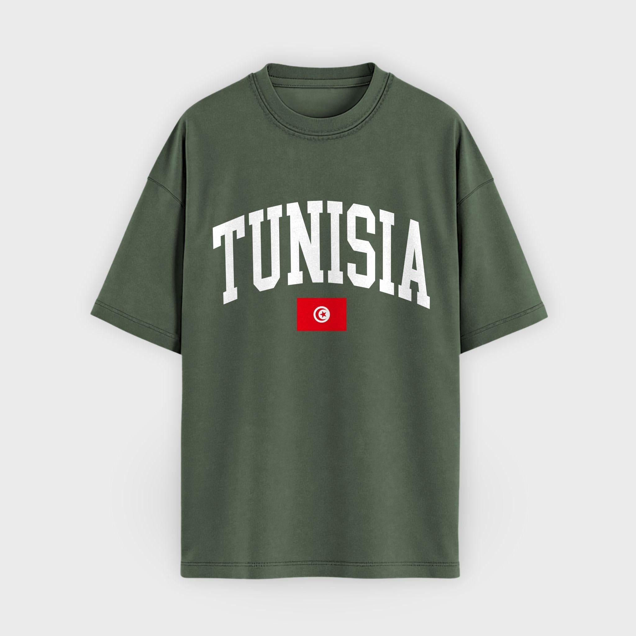 Tunisia Collegiate Flag T-Shirt
