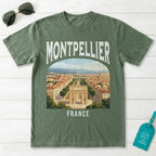 Montpellier France Vintage Travel Poster T-Shirt