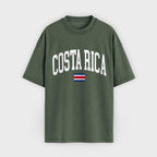Costa Rica Collegiate Flag T-Shirt