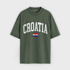 Croatia Collegiate Flag T-Shirt