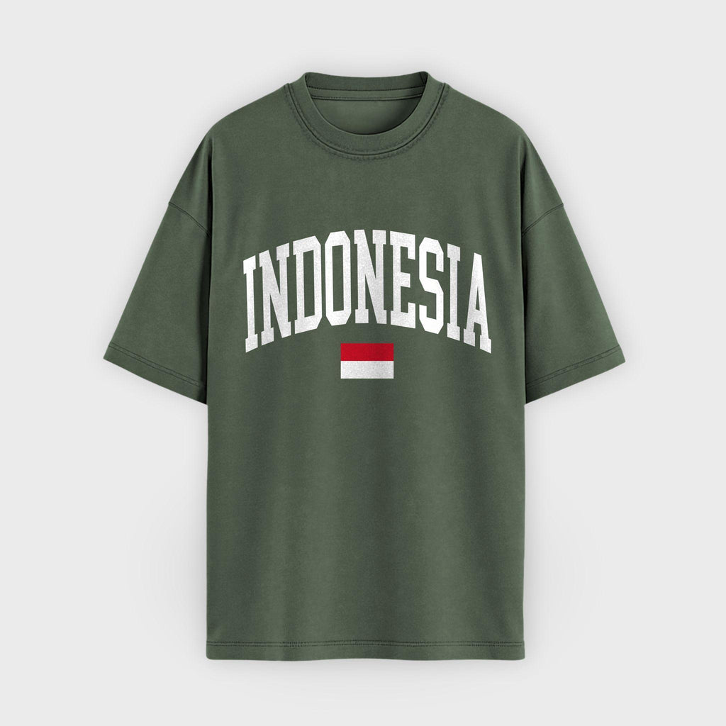 Indonesia Collegiate Flag T-Shirt