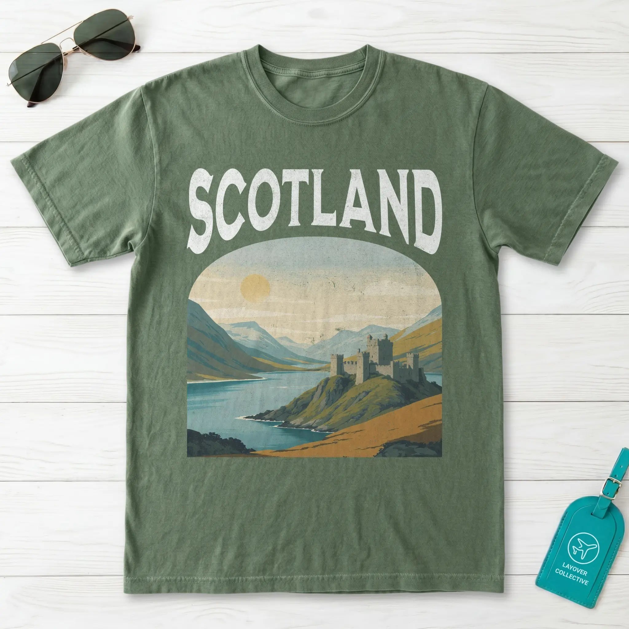 Scotland Vintage Travel Poster T-Shirt