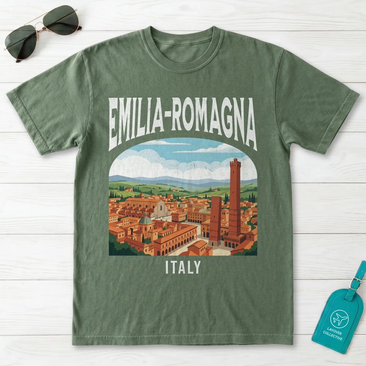 Emilia-Romagna Italy Vintage Travel Poster T-Shirt