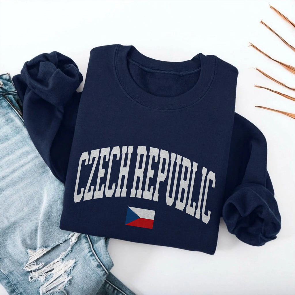 Czech Republic Collegiate Flag Sweatshirt
