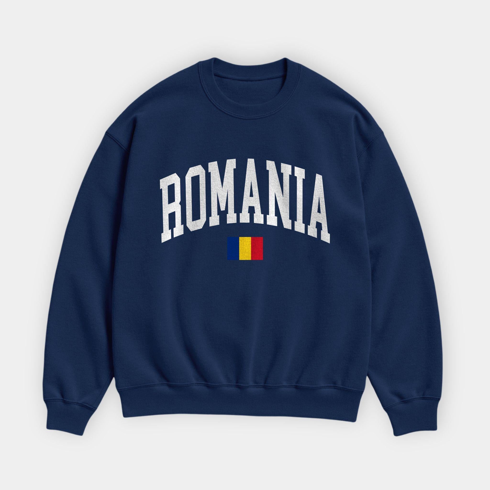 Romania Collegiate Flag Sweatshirt
