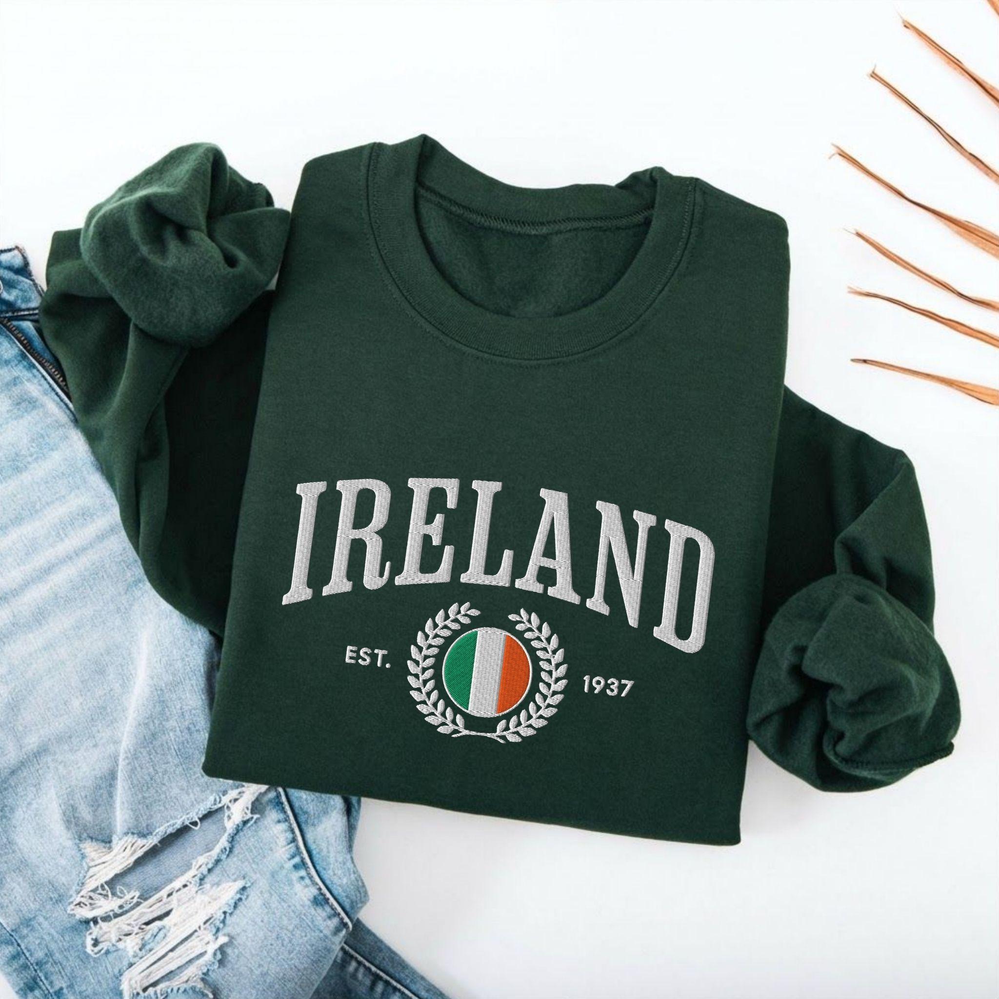 Ireland Crest Embroidered Sweatshirt