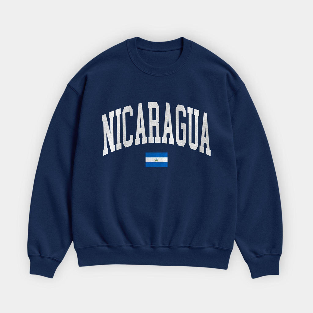 Nicaragua Collegiate Flag Sweatshirt