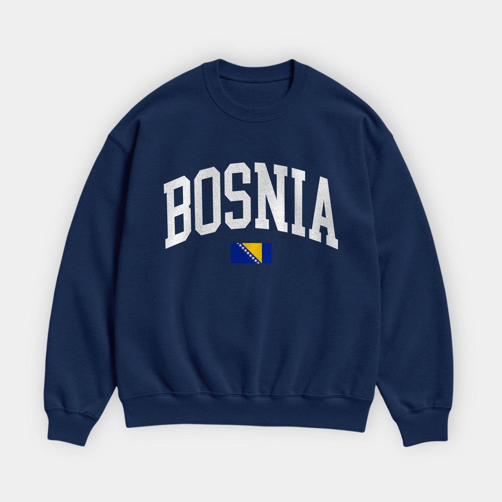 Bosnia Collegiate Flag Sweatshirt