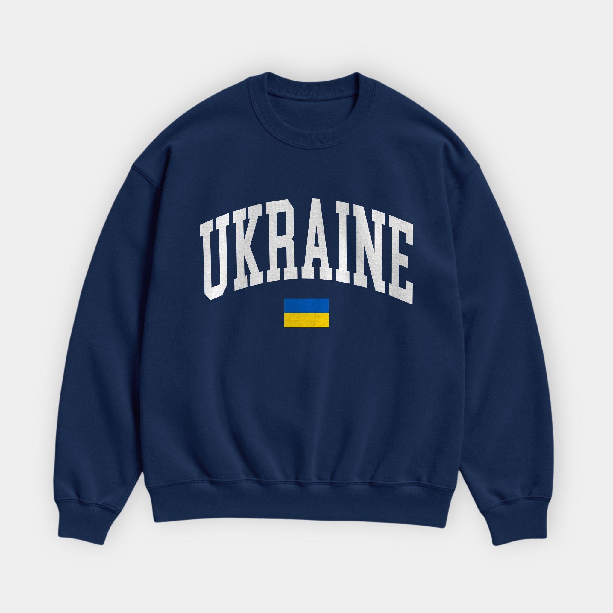 Ukraine Collegiate Flag Sweatshirt