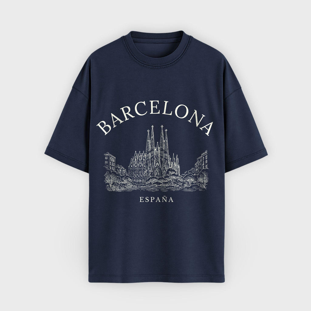 Barcelona Vintage Sketch T-Shirt
