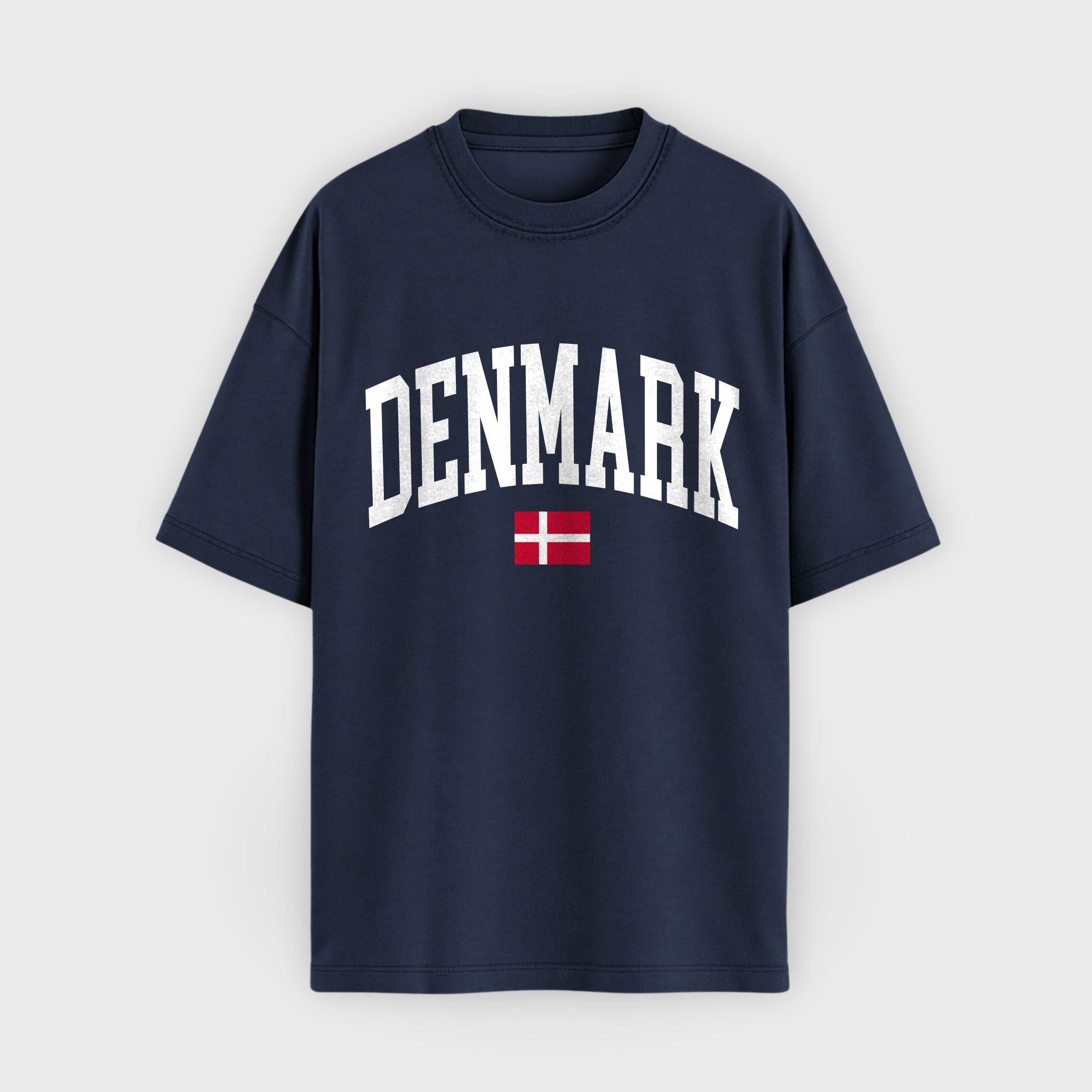 Denmark Collegiate Flag T-Shirt