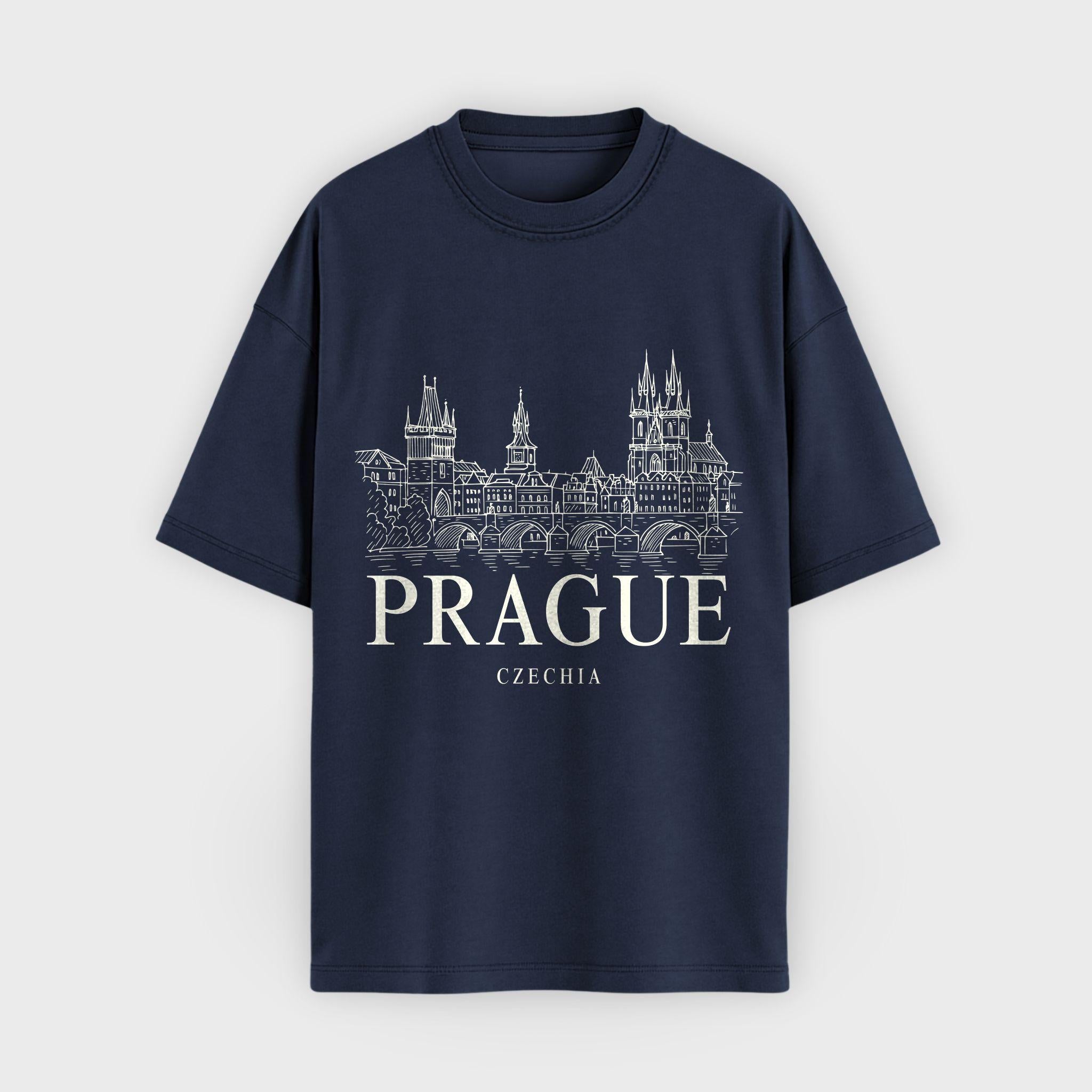Prague Vintage Sketch T-Shirt
