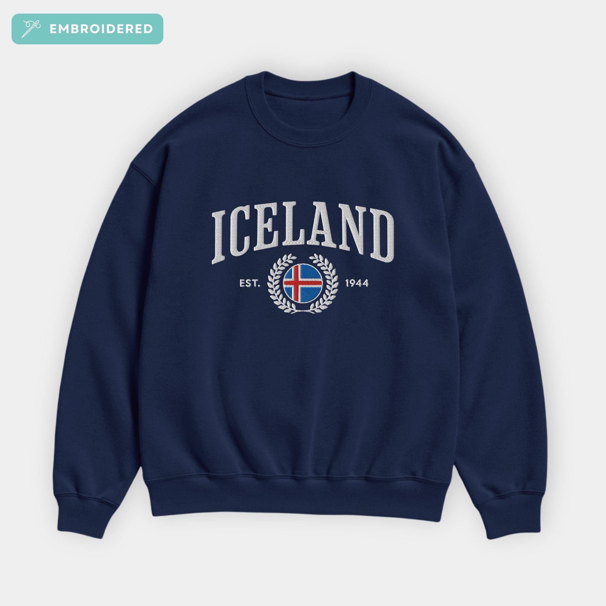 Iceland Crest Embroidered Sweatshirt