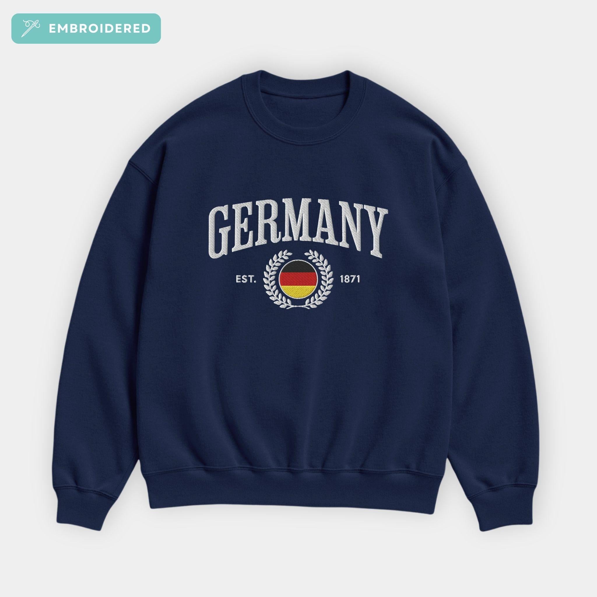 Germany Crest Embroidered Sweatshirt