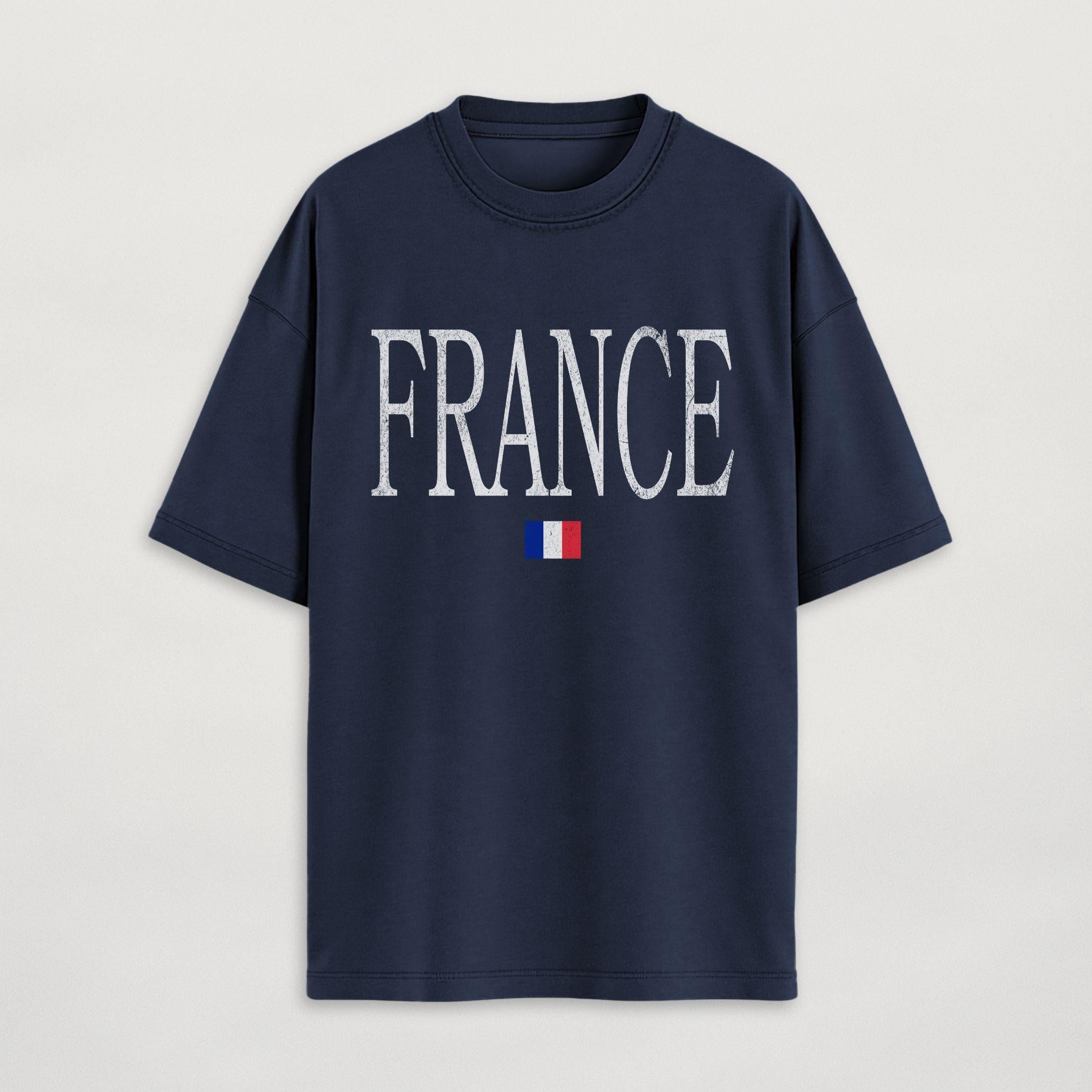 Distressed France T-Shirt