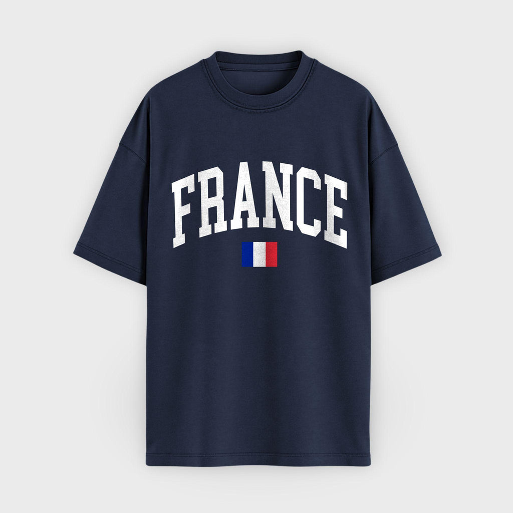 France Collegiate Flag T-Shirt